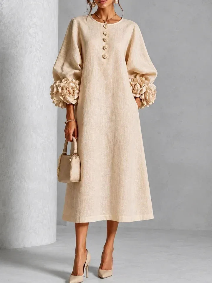 Elettra | Abito midi floreale elegante