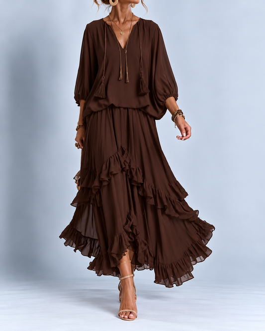 Celestina | Completo Elegante con Volant