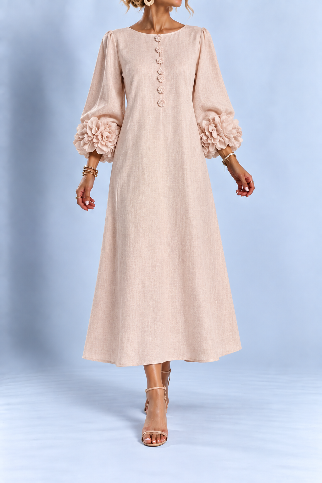Elettra | Abito midi floreale elegante