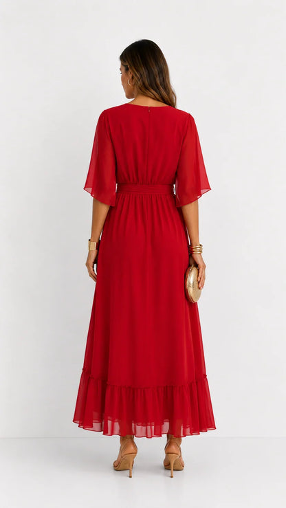 LÉA | Abito Maxi in Chiffon