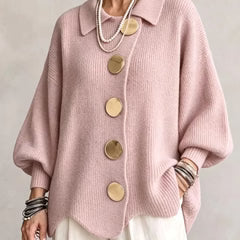 Caterina | Cardigan Elegante con Bottoni Dorati