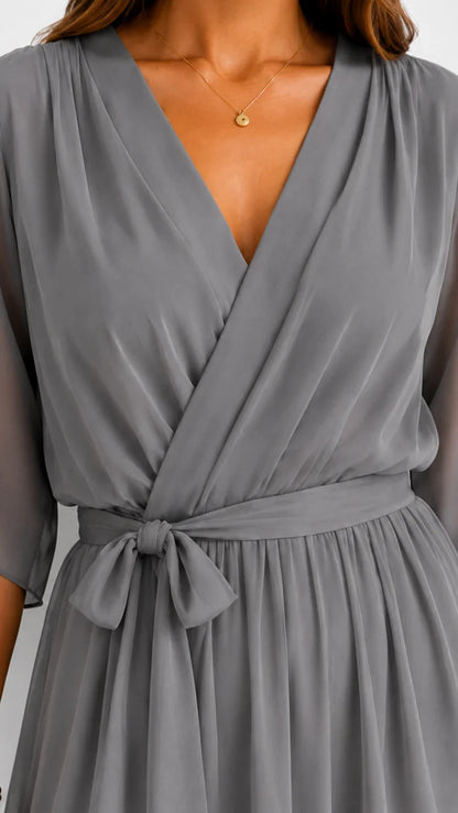 LÉA | Abito Maxi in Chiffon