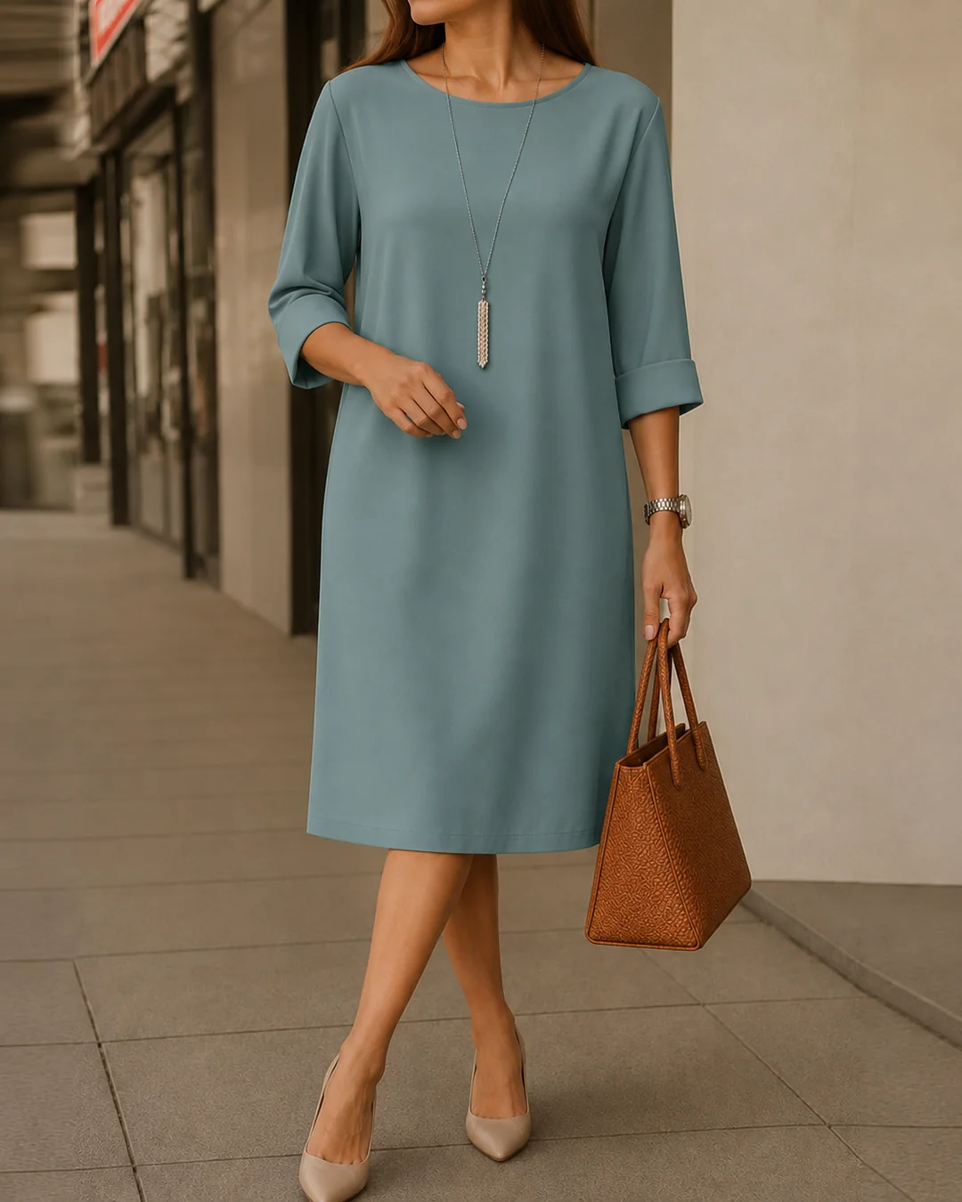 Elena | Abito Midi Modellante