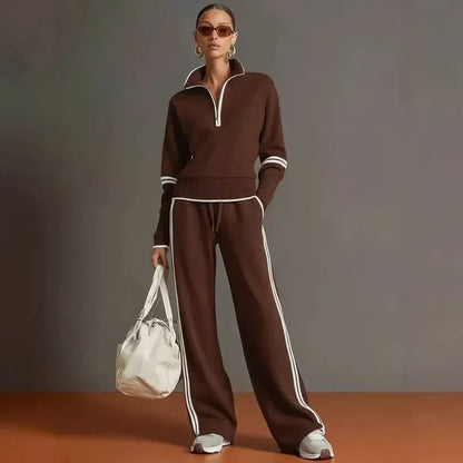 Benedetta | Completo Casual con Felpa a Righe