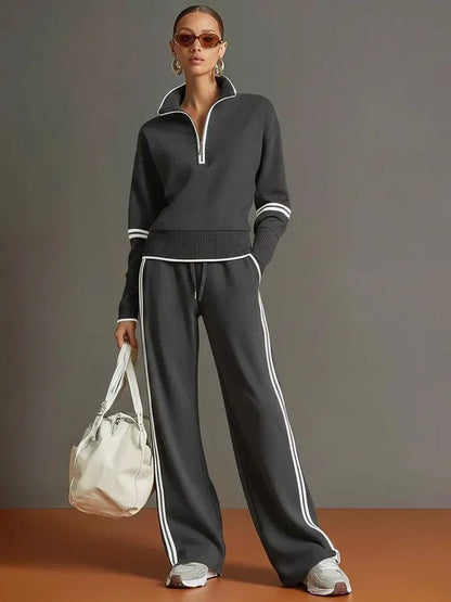 Benedetta | Completo Casual con Felpa a Righe