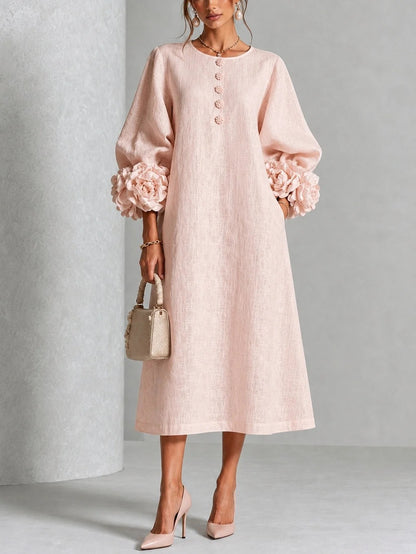 Elettra | Abito midi floreale elegante