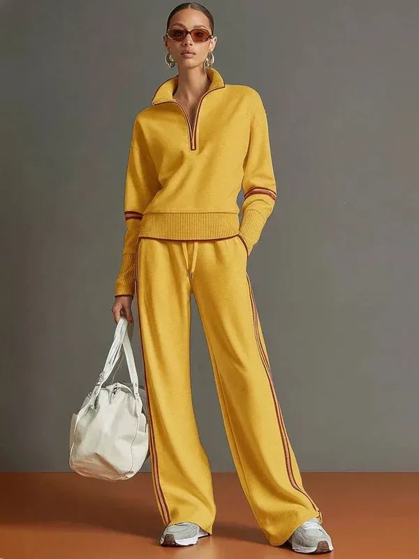 Benedetta | Completo Casual con Felpa a Righe