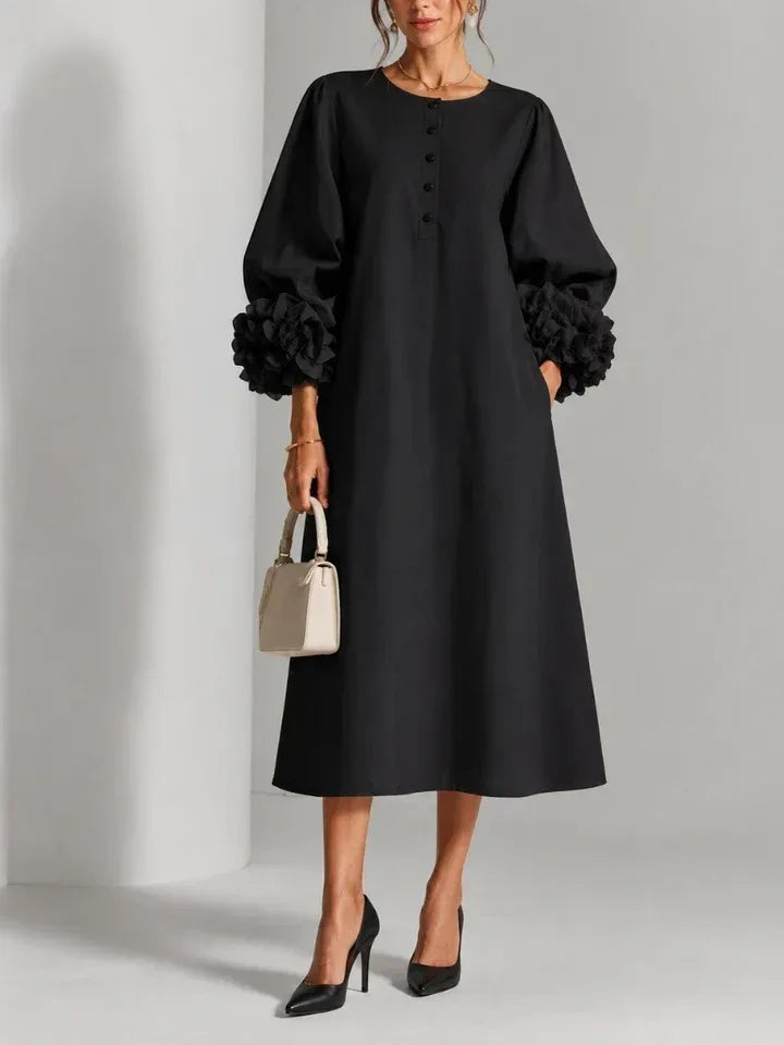 Elettra | Abito midi floreale elegante