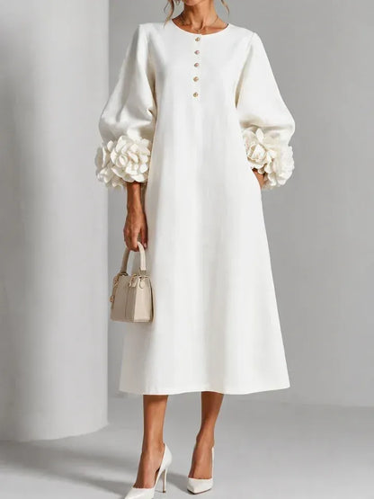 Elettra | Abito midi floreale elegante