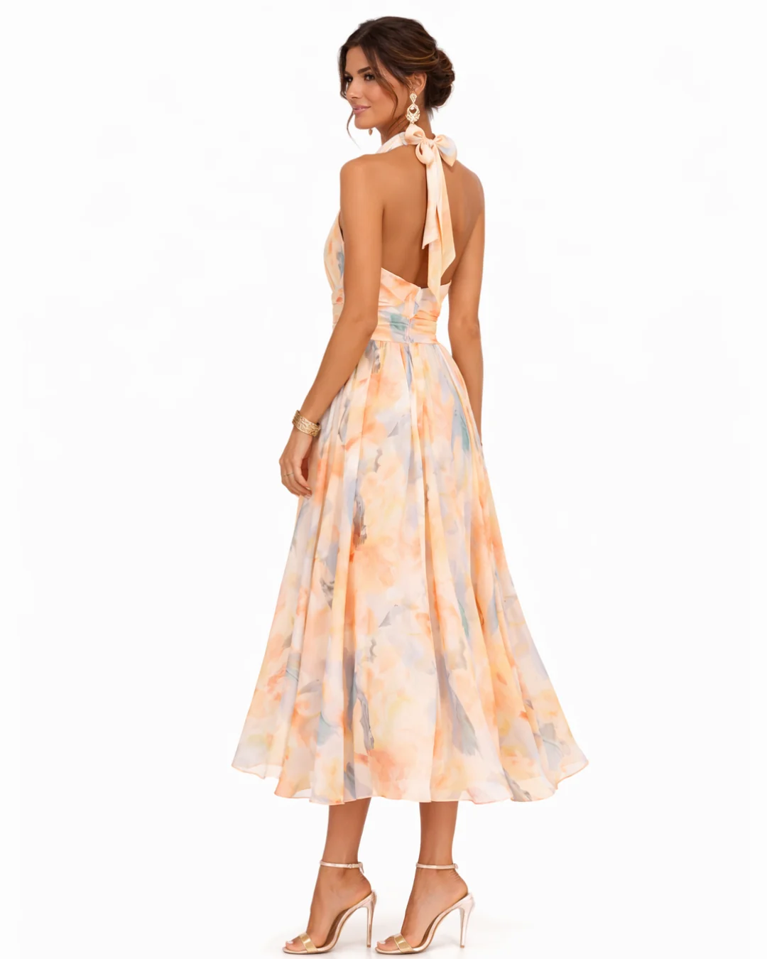 Costanza | Abito Midi Floreale Elegante