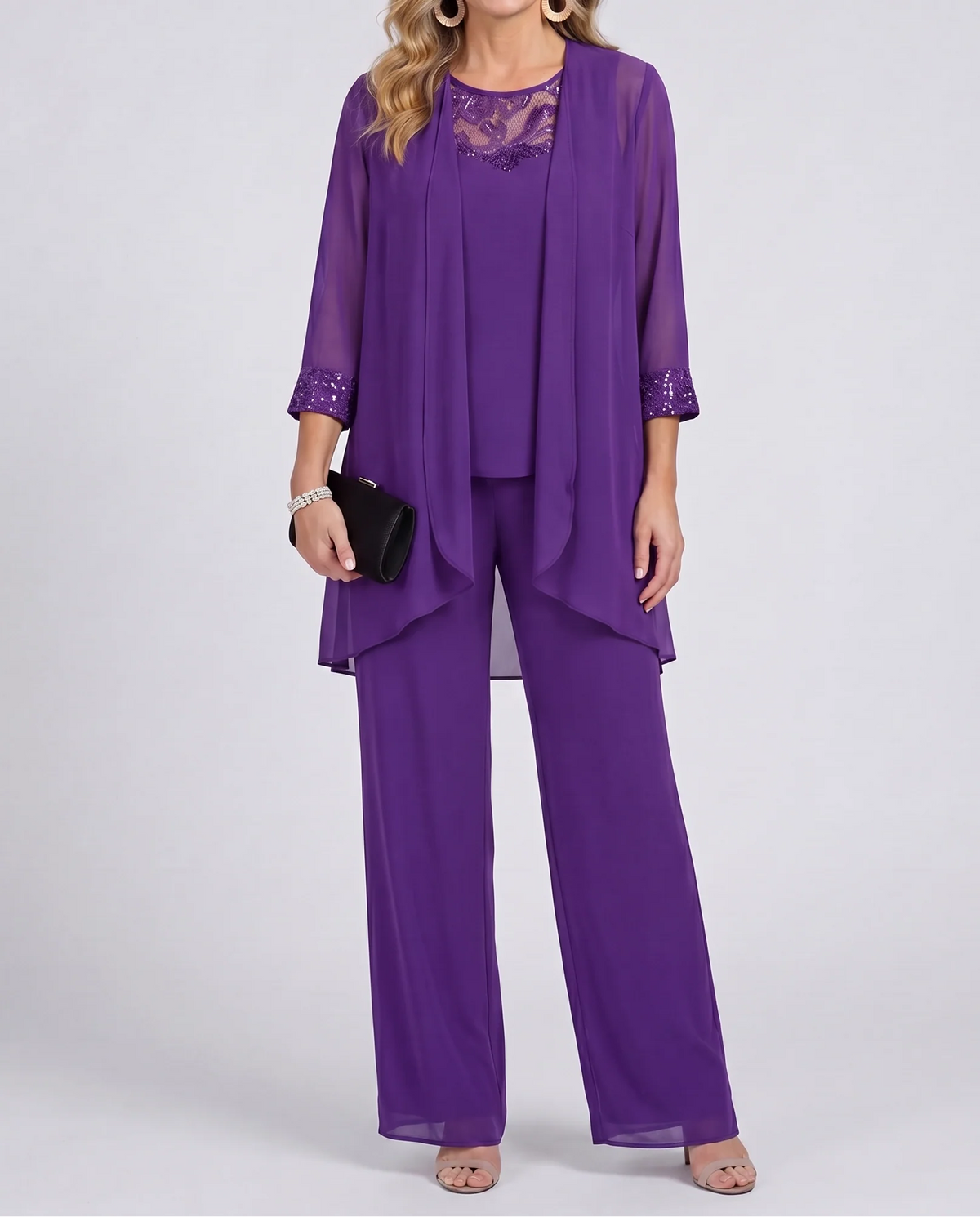 Dafne | Completo con Giacca Fluida e Pantaloni Palazzo
