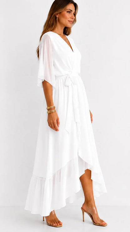 LÉA | Abito Maxi in Chiffon